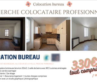 Bureau privé 20 m² 2 postes Coworking Rue Quatre Alliances Montélimar 26200 - photo 1